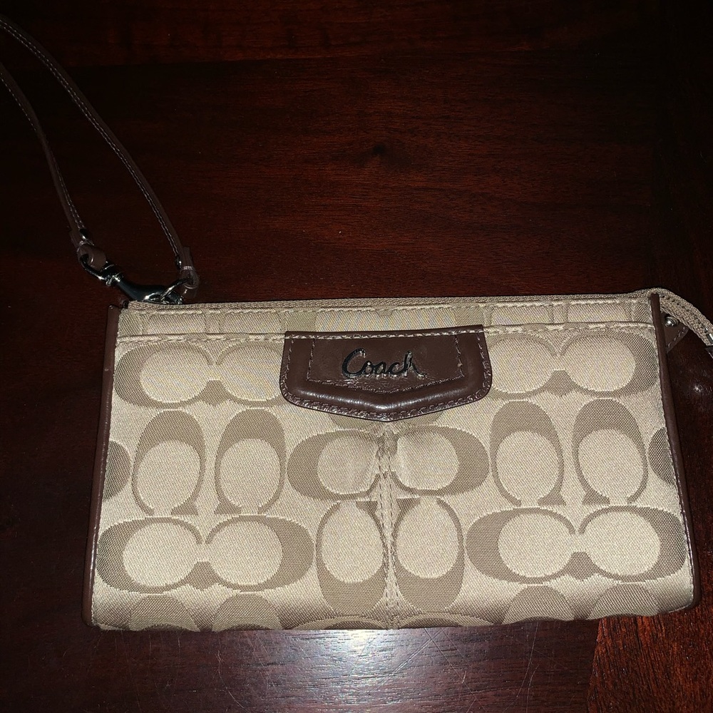 Coach signature wristlets